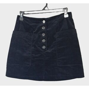 VTG Y2K Whimsigoth Forever 21 Small Skirt Velvet Button Up Fairy Grunge Academia
